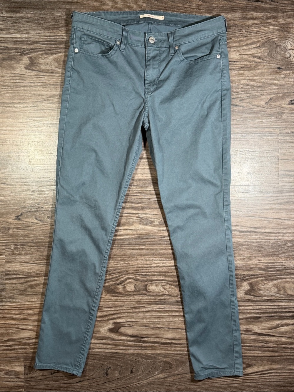 LEVI’S 711 SKINNY Stretch Twill Sateen-Like Finish Mid Rise 5 Pocket Jeans 31